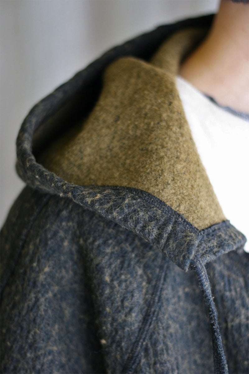 kengo(ケンゴ) cotton wool bokomoko zip-up hooded jacket コットンウール ボコモコ ジップアップフードジャケット K26FW-JK1