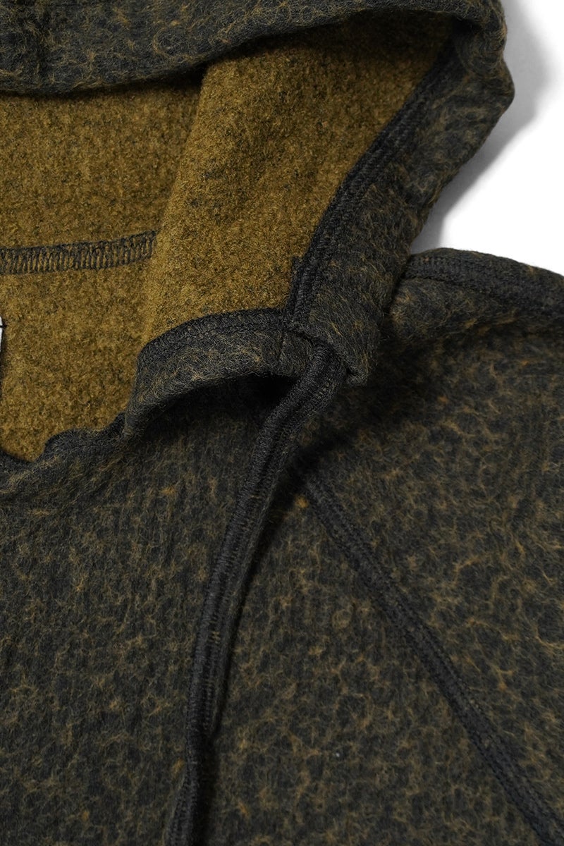 kengo(ケンゴ) cotton wool bokomoko zip-up hooded jacket コットンウール ボコモコ ジップアップフードジャケット K26FW-JK1