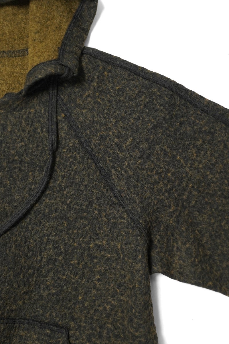 kengo(ケンゴ) cotton wool bokomoko zip-up hooded jacket コットンウール ボコモコ ジップアップフードジャケット K26FW-JK1