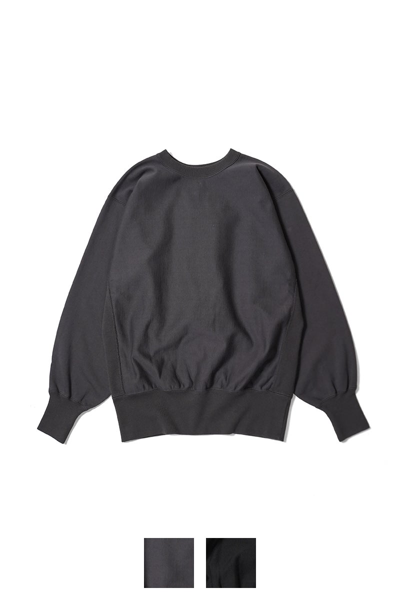 CIOTA(シオタ) Cotton Loopwheel Terry Crewneck Sweatshirt (One Wash) コットンループウィール吊編テリークルーネックスウェットシャツ ワンウォッシュ CSLM-160-OW