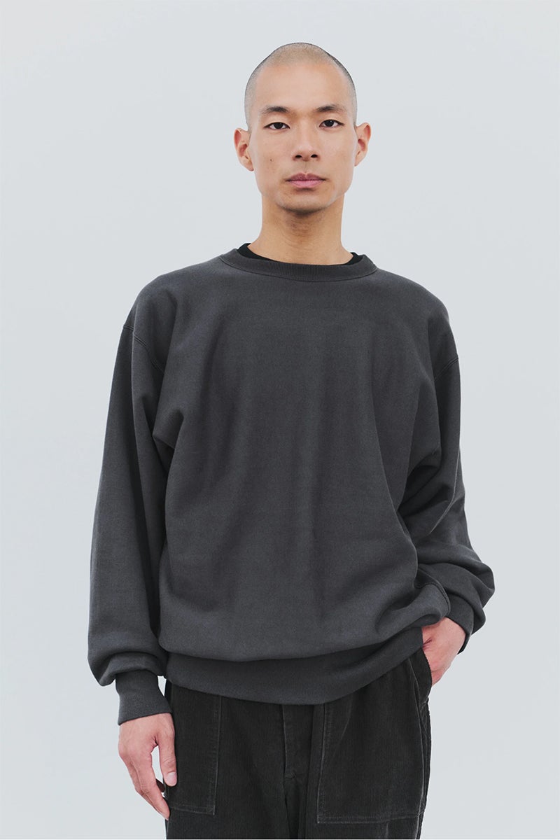 CIOTA(シオタ) Cotton Loopwheel Terry Crewneck Sweatshirt (One Wash) コットンループウィール吊編テリークルーネックスウェットシャツ ワンウォッシュ CSLM-160-OW