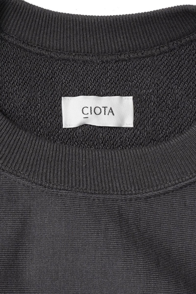 CIOTA(シオタ) Cotton Loopwheel Terry Crewneck Sweatshirt (One Wash) コットンループウィール吊編テリークルーネックスウェットシャツ ワンウォッシュ CSLM-160-OW