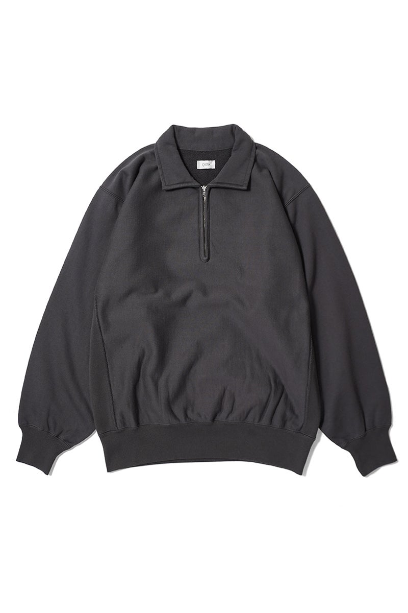 CIOTA(シオタ) Cotton Loopwheel Terry Half Zip Sweatshirt (One Wash) コットンループウィール吊編テリーハーフジップスウェットシャツ ワンウォッシュ CSLM-161-OW